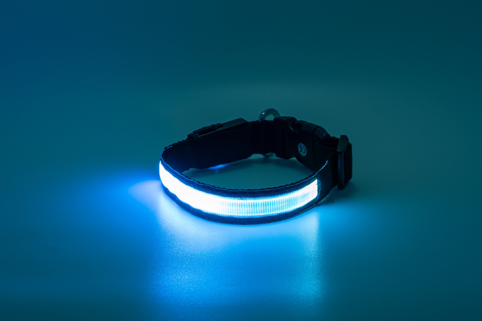 Limaya led svítící obojek pro psy Black - white strip | Limaya